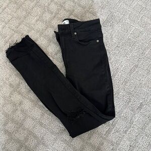 Paige Margot Ankle black high rise jeans